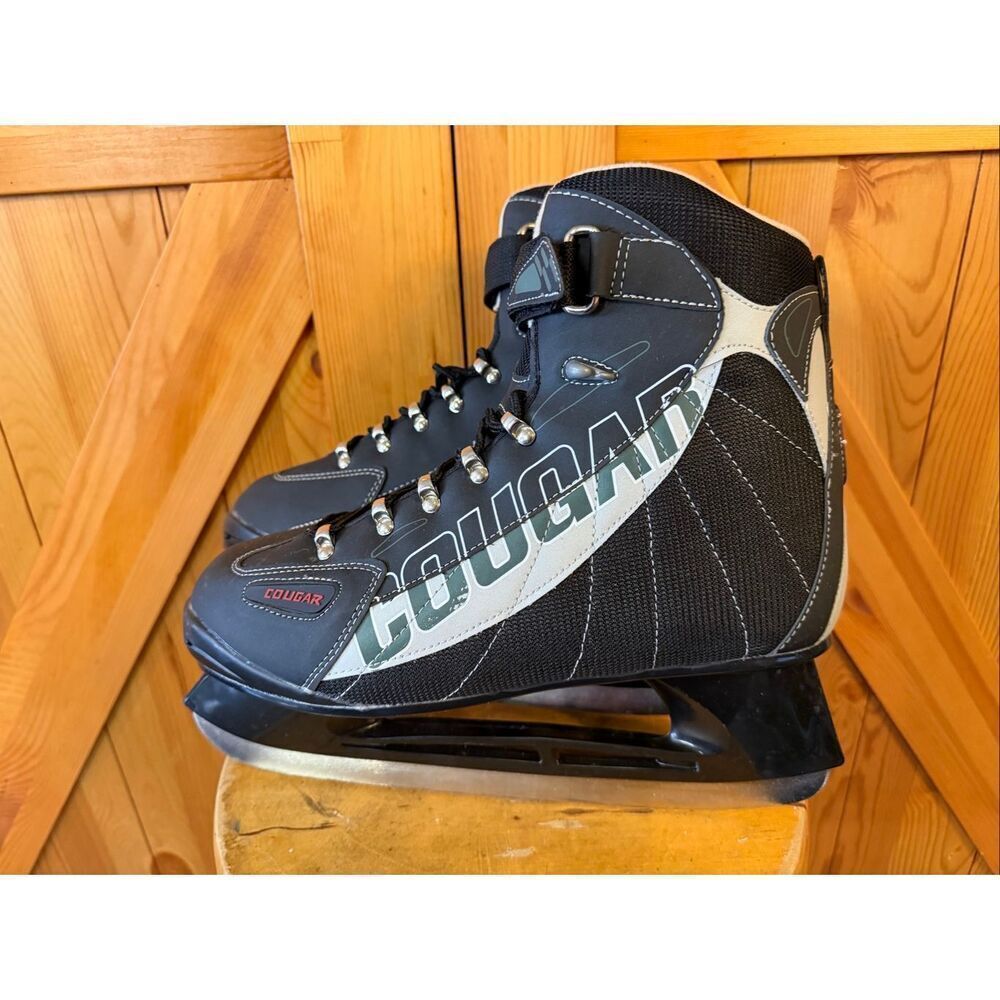 American Athletic Cougar Softboot Hockey Skates Size 12 - Picture 3 of 7